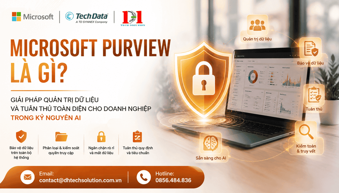 MICROSOFT PURVIEW LÀ GÌ? GIẢI PHÁP QUẢN TRỊ DỮ LIỆU VÀ TUÂN THỦ TOÀN DIỆN CHO DOANH NGHIỆP TRONG KỶ NGUYÊN AI