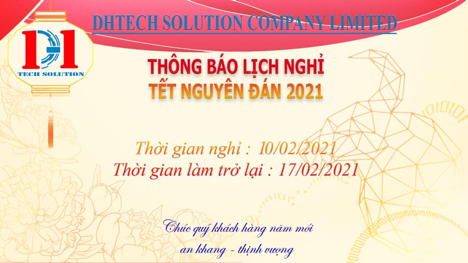 Thông báo lịch nghỉ tết Tân Sửu 2021.