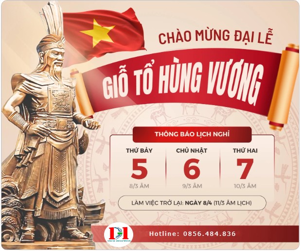 THÔNG BÁO NGHỈ LỄ GIỖ TỔ HÙNG VƯƠNG 2025