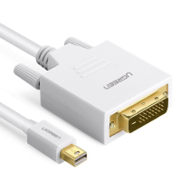 Phụ kiện UGreen Mini DP to DVI converter cable 1.5M White (MD102 -10443)